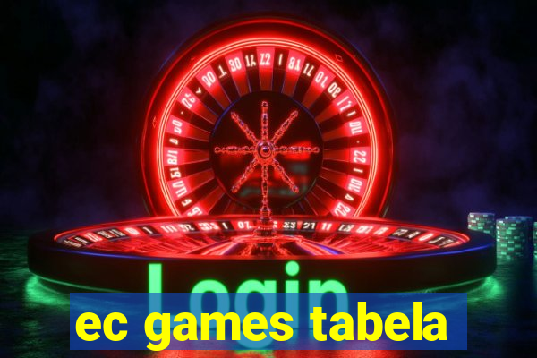 ec games tabela